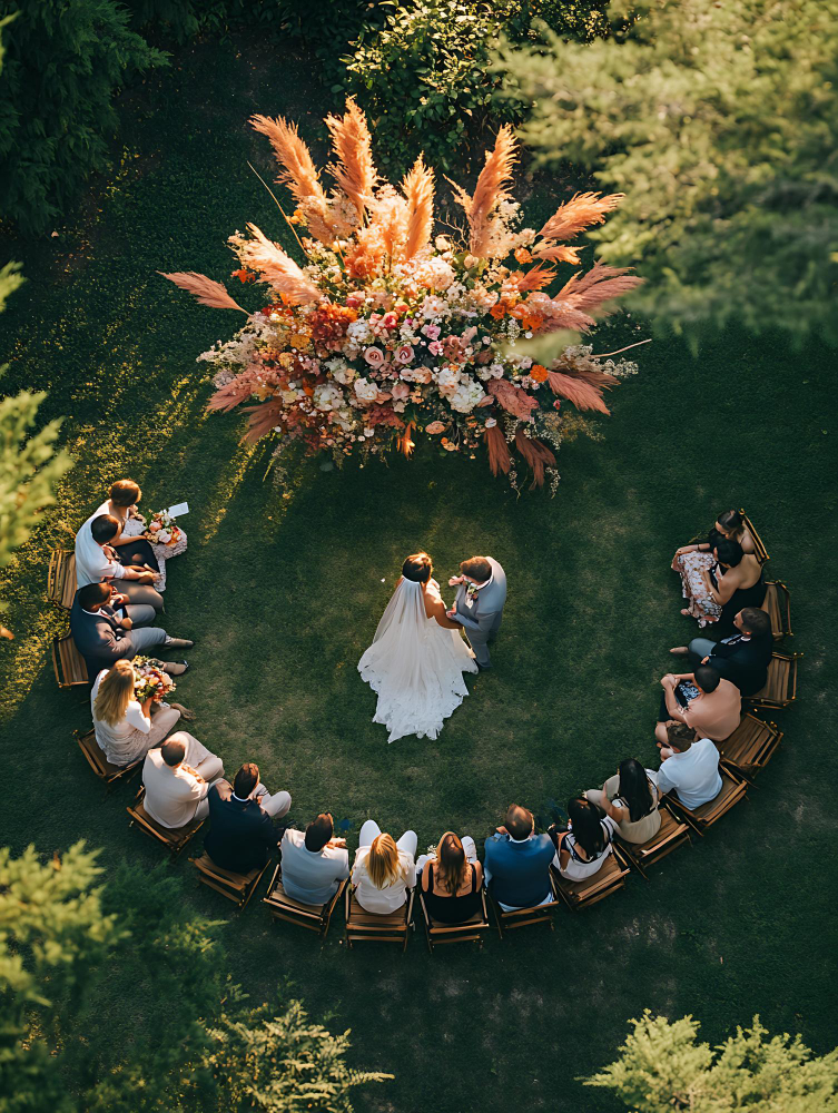 Riprese matrimonio con drone